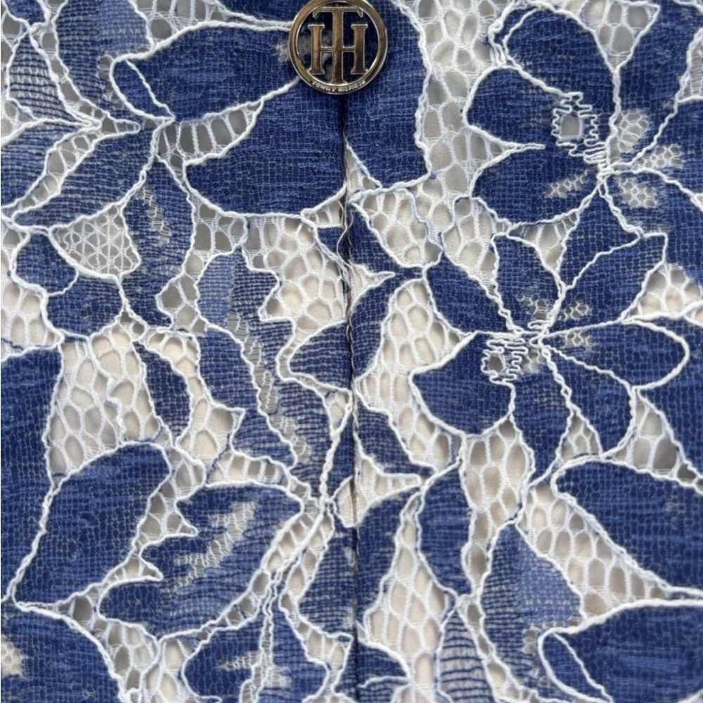 Tommy Hilfiger Blue and White Floral Mini Dress - Picture 9 of 10